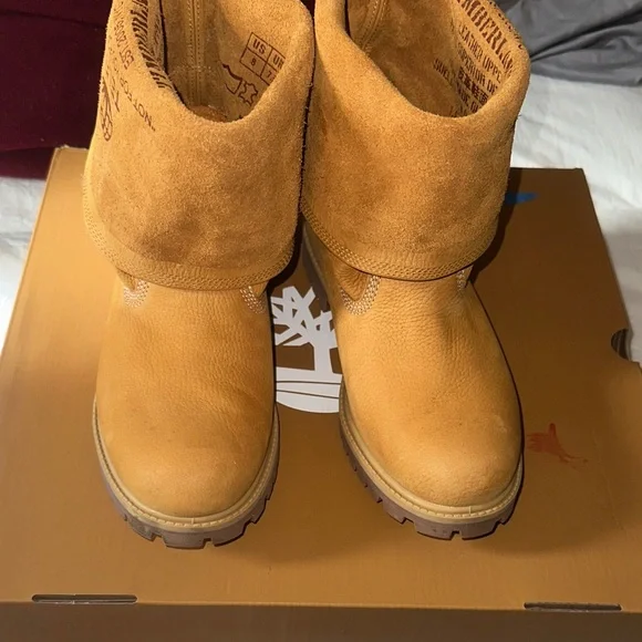 Telfar x Timberland Collab Medium Pull On Boot Wheat Nubuck SIZE 7.5/8 MENS NWT - Picture 6 of 15